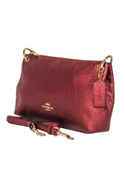Current Boutique-Coach - Red Metallic Leather Crossbody