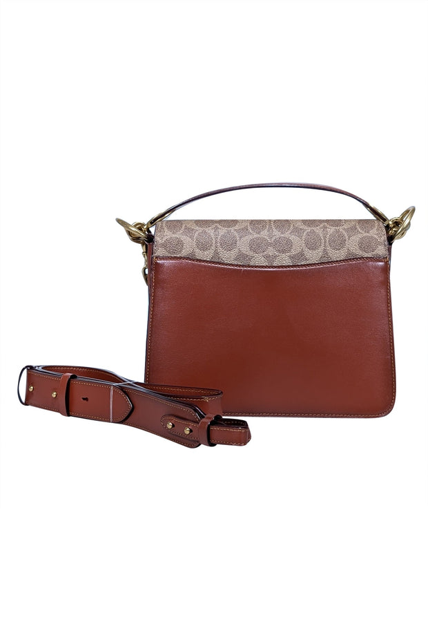 Current Boutique-Coach - Tan & Brown Multi Print Coated Canvas Crossbody Bag