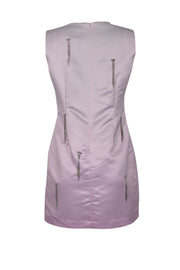 Current Boutique-Cynthia Rowley - Pink & White Ombre Dangle Rhinestone Trim Dress Sz 8