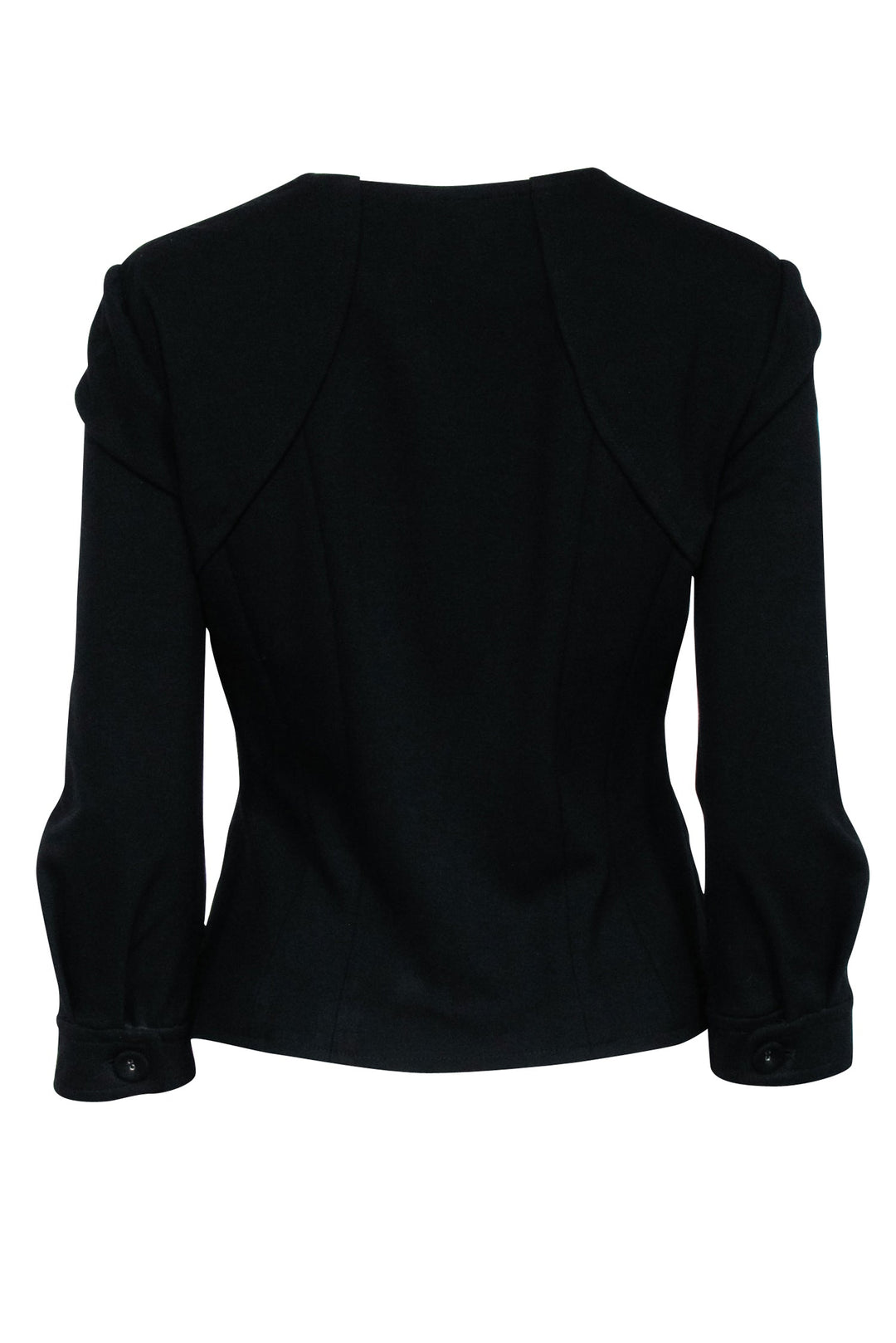 Cynthia Steffe Black Scoop Neckline Button Blazer Sz 8 Current Boutique