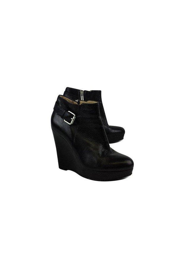 Current Boutique-DKNY - Black Leather Amber Booties Sz 7