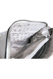 Current Boutique-DKNY - Ivory Structured Middle Strip Handbag
