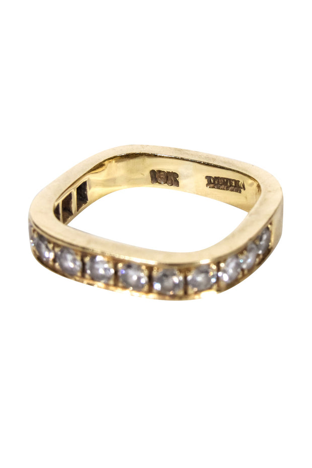 Current Boutique-Daven - 18k Gold Rectangular Ring Sz 5