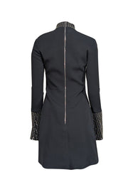 Current Boutique-David Koma - Black Studded A-line Dress Sz 8