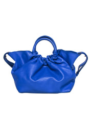 Current Boutique-Demellier London - Royal Blue Ruched Top Mini Handbag
