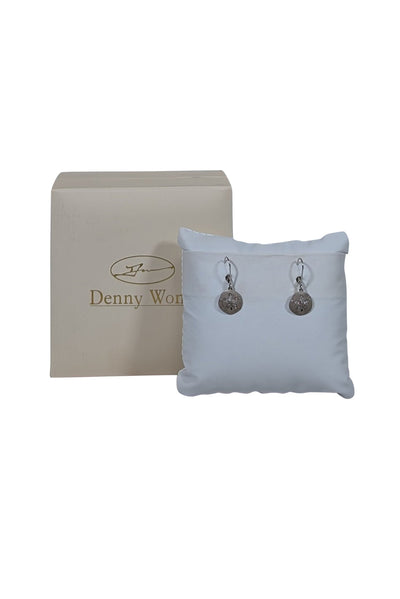 Current Boutique-Denny Wong - Silver Sand Dollar Earrings