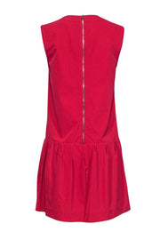 Current Boutique-Diane von Furstenberg - Deep Pink Sleeveless Drop Waist Dress Sz 8
