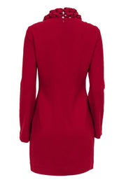 Current Boutique-Diane von Furstenberg - Red Chain Link Neckline Dress Sz 8