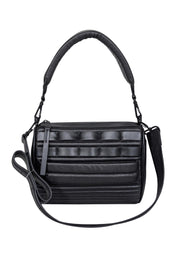 Current Boutique-Diesel - Black Leather Puff Shoulder Bag