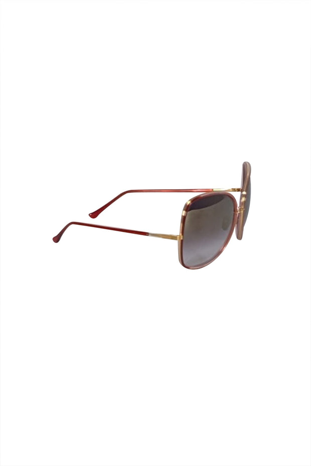 Current Boutique-Dita - Red " Bluebird Two" Large Sunglasses