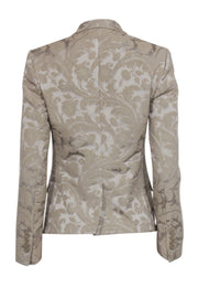 Current Boutique-Dolce & Gabbana - Beige Brocade Single Button Blazer Sz 4