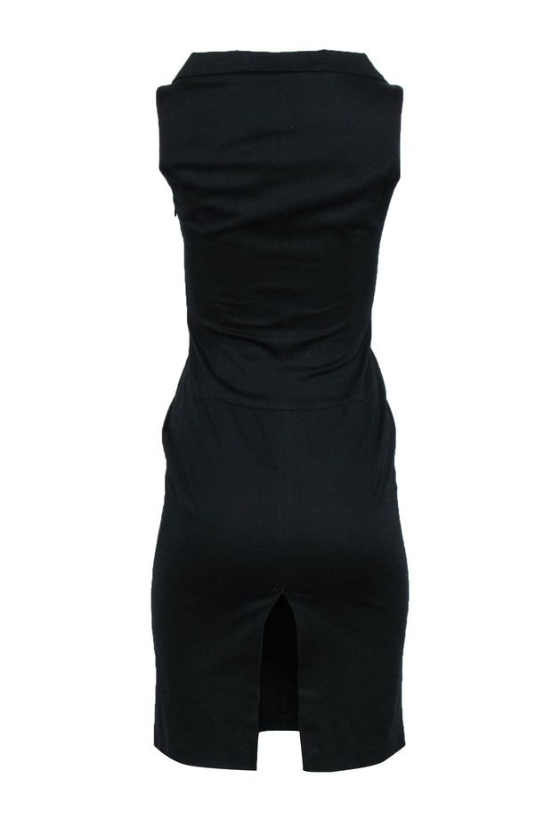 Current Boutique-Dolce & Gabbana - Black Sleeveless Wide Neck Dress Sz 2