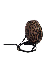 Current Boutique-Dolce & Gabbana - Tan & Black Leopard Print Round Crossbody Bag