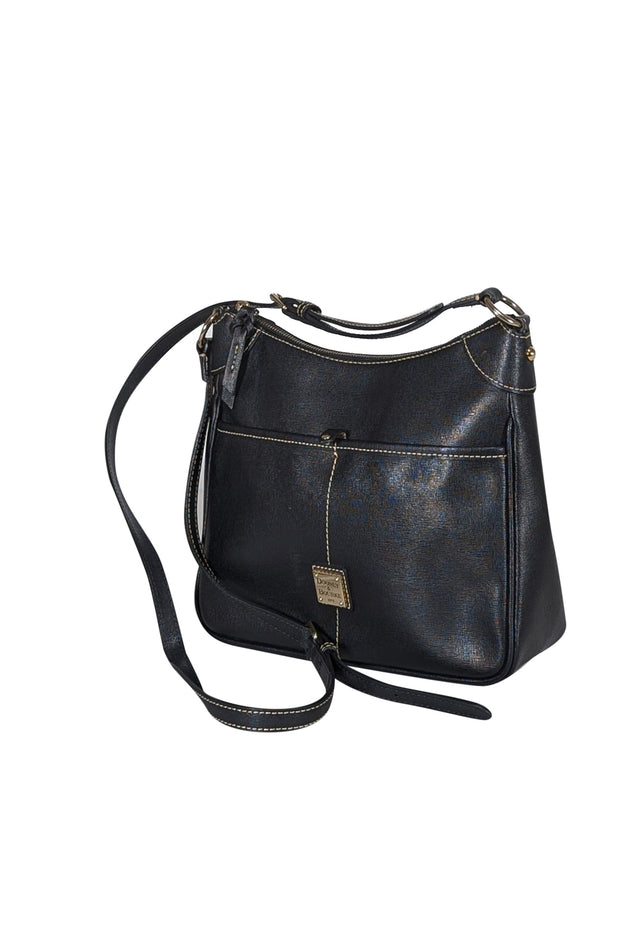 Current Boutique-Dooney & Bourke - Black Leather Crossbody Bag