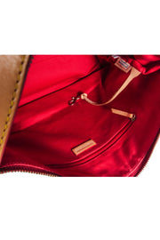 Current Boutique-Dooney & Bourke - Blue Denim Logo Brocade Shoulder Bag