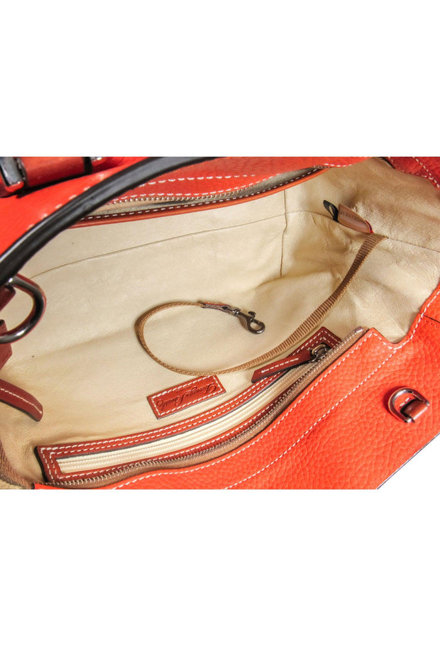 Current Boutique-Dooney & Bourke - Orange Pebbled Leather Shoulder Bag