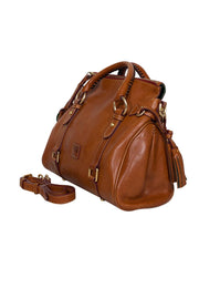 Current Boutique-Dooney & Bourke - Tan Leather Large Satchel Bag