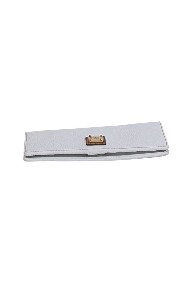 Current Boutique-Dooney & Bourke - White Pebble Grain Slim Leather Wallet