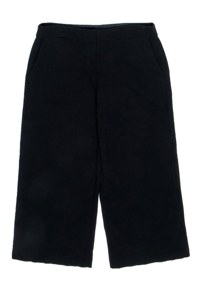 Current Boutique-Eileen Fisher - Black Milano Viscose Knit Tapered Pants Sz S