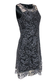 Current Boutique-Elie Tahari - Black Sequin Detail Dress Sz 4