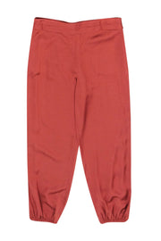 Current Boutique-Elizabeth & James - Sienna Orange Satin Jogger Pants Sz 10