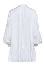 Current Boutique-Elizabeth & James - White Quarter Button Down Shirt Dress Sz XS
