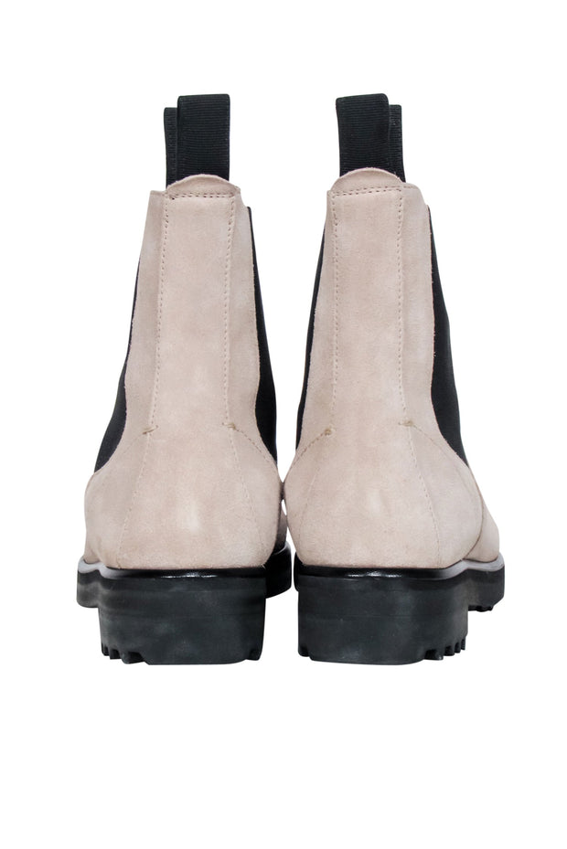 Current Boutique-Emme Parsons - Beige & Black Suede "Zion" Short Boots Sz 7