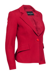 Current Boutique-Emporio Armani - Red Single Button Blazer Sz 0