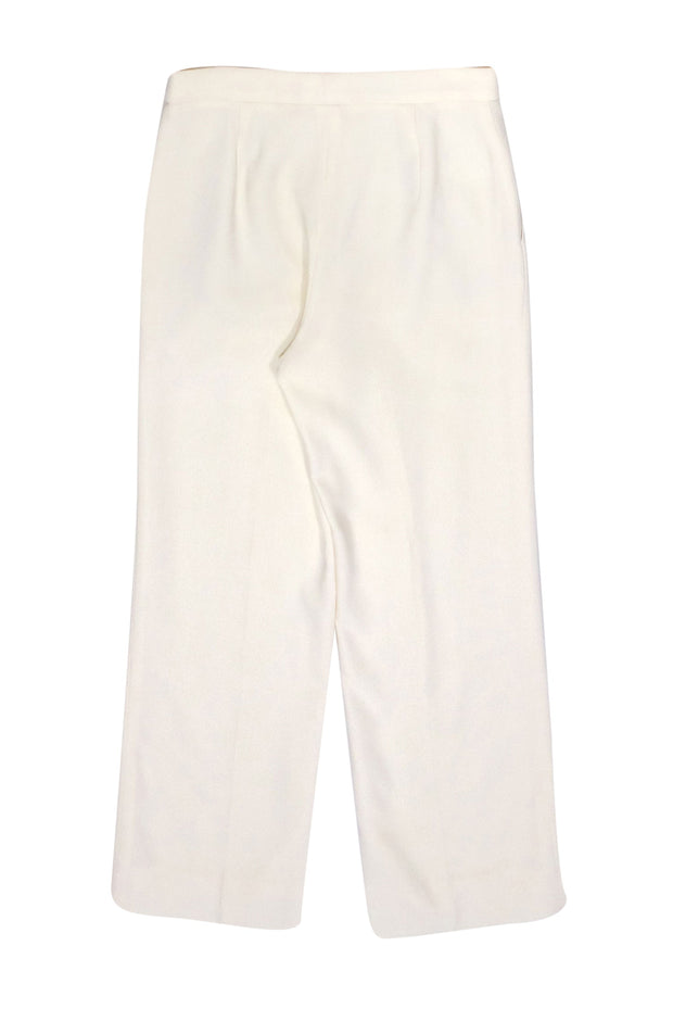 Escada - Ivory Wool Dress Pants Sz 10 – Current Boutique