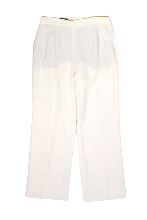 Current Boutique-Escada - Ivory Wool Dress Pants Sz 10