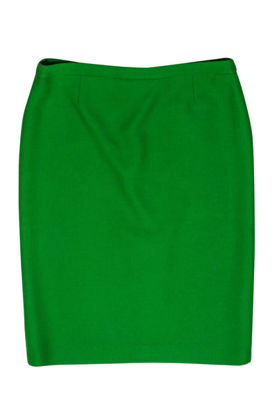 Current Boutique-Escada - Kelly Green Pencil Skirt Sz L
