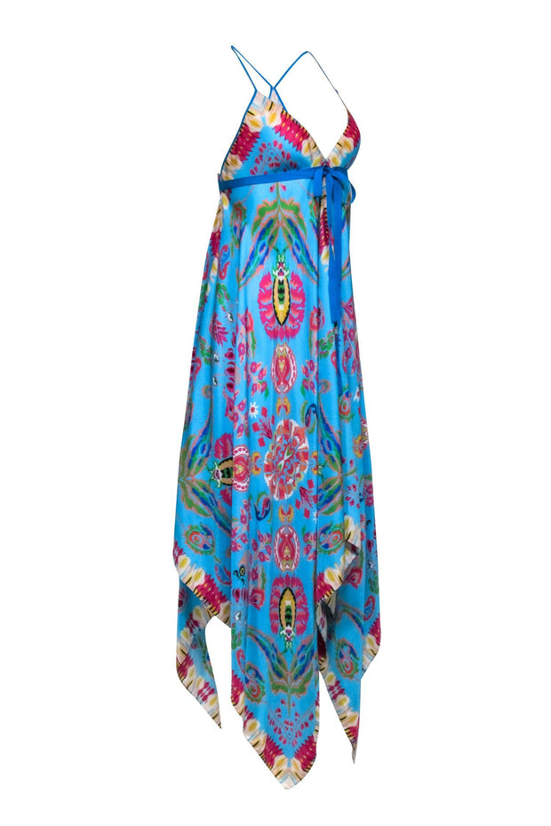 Current Boutique-Etro - Blue & Mulit Color Print Maxi Dress One Size