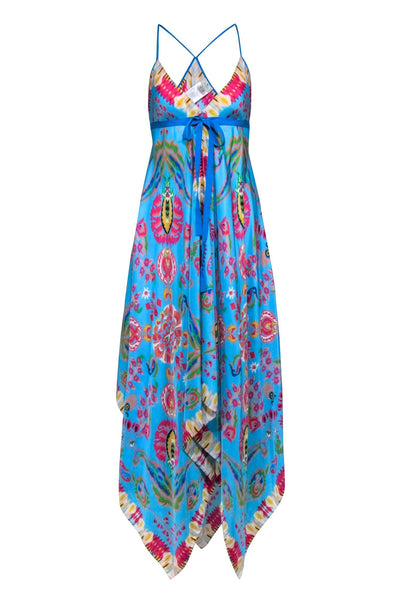 Current Boutique-Etro - Blue & Mulit Color Print Maxi Dress One Size