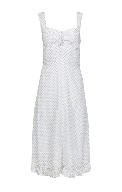 Current Boutique-Faithfull the Brand - White Floral Sleeveless "Videlio" Midi Dress Sz 6