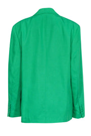 Current Boutique-Farm - Green Oversized Cotton Blend Blazer Sz L