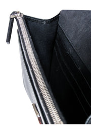 Current Boutique-Fendi - Black Saffiano Leather Studded "Karlito" Bag