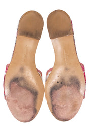 Current Boutique-Ferragamo - Pink Floral Slide Sandals Sz 7