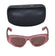 Ferragamo - Pink Translucent Slim Cat Eye Sunglasses