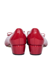 Current Boutique-Ferragamo - Red Patent Leather "Vara" Bow Pumps Sz 7