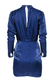 Current Boutique-Finders Keepers - Indigo Iridescent Mock Neck Dress Sz 4
