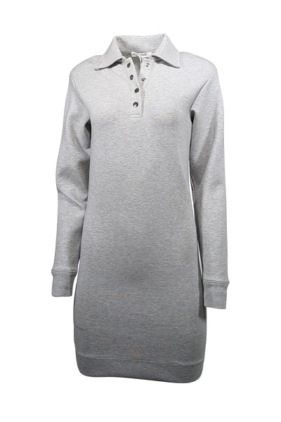 Current Boutique-Frame - Heather Grey Knit Collared Mini Dress Sz XS