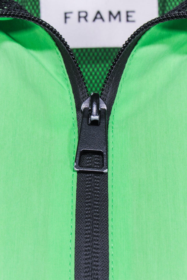 Current Boutique-Frame - Neon Green Windbreaker Jacket Sz M