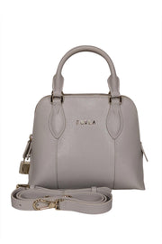 Current Boutique-Furla - Beige Saffiano Leather Crossbody Bag