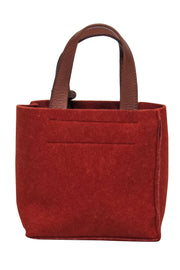 Current Boutique-Furla - Burnt Orange w/ Brown Handle Mini Bag