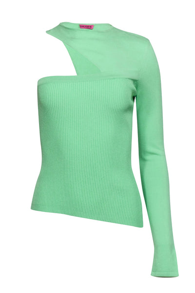 Current Boutique-GAUGE81 - Lime Green One Sleeve Rib Top Sz S/M
