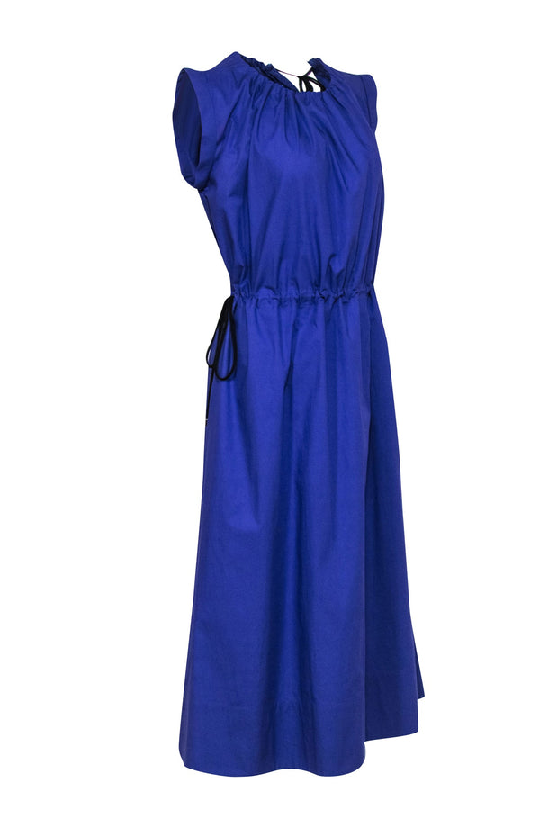 Current Boutique-G. Label by Goop - Purple Poplin Short Sleeve Midi Dress Sz 8