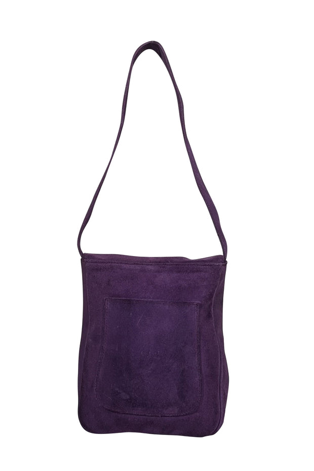 Current Boutique-Gabriel for Sach - Purple Suede Shoulder Bag