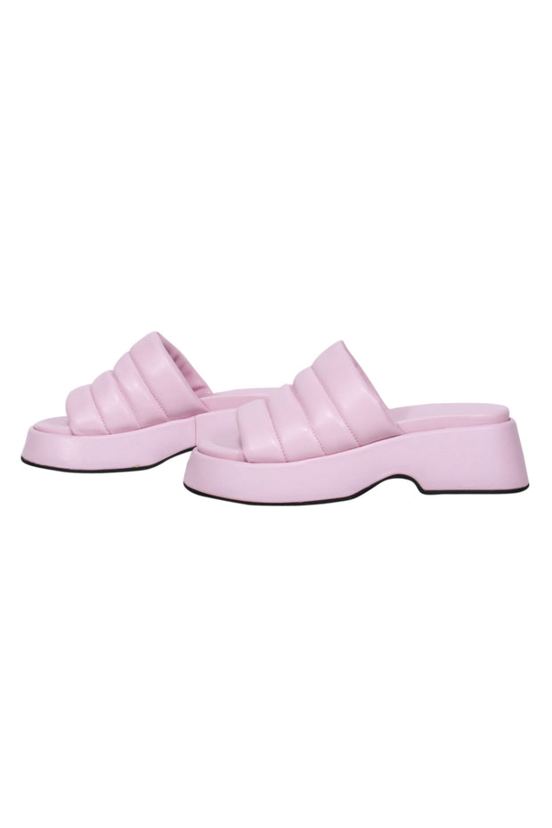 Current Boutique-Ganni - Blush Pink Platform Slide Sandals Sz 6