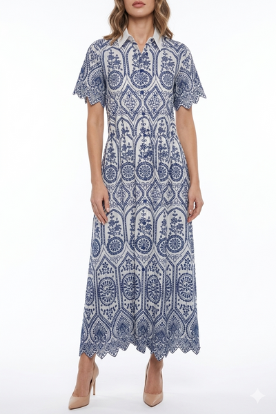 knee length dresses for ladies T-Tahari Garden Midi Dress – Elie Tahari main image 1
