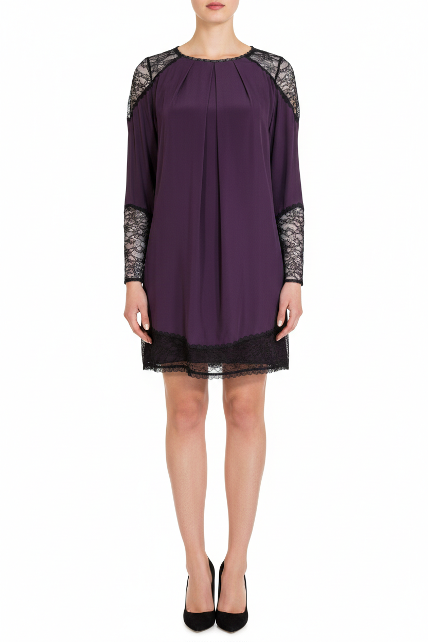 alice and olivia purple lace dress Alice & Olivia